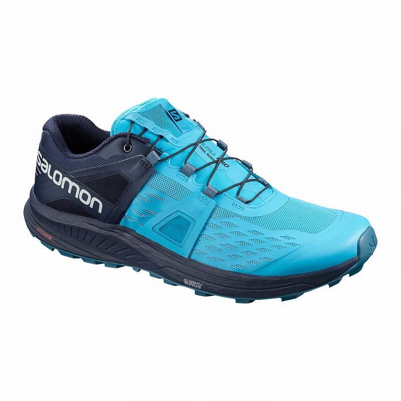 SALOMON ULTRA /PRO Philippines - Men's Trail Running Shoes - Blue | 306748-ZXG